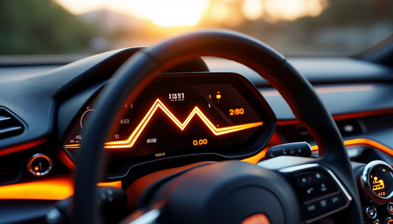 Voyant Orange Voiture Qui Derape